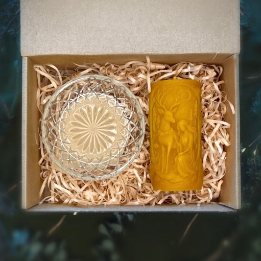 Candle thrift box ‘Forest Magic’