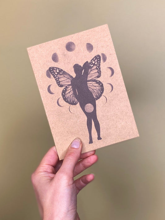 ‘Monarch phases’ Greeting card