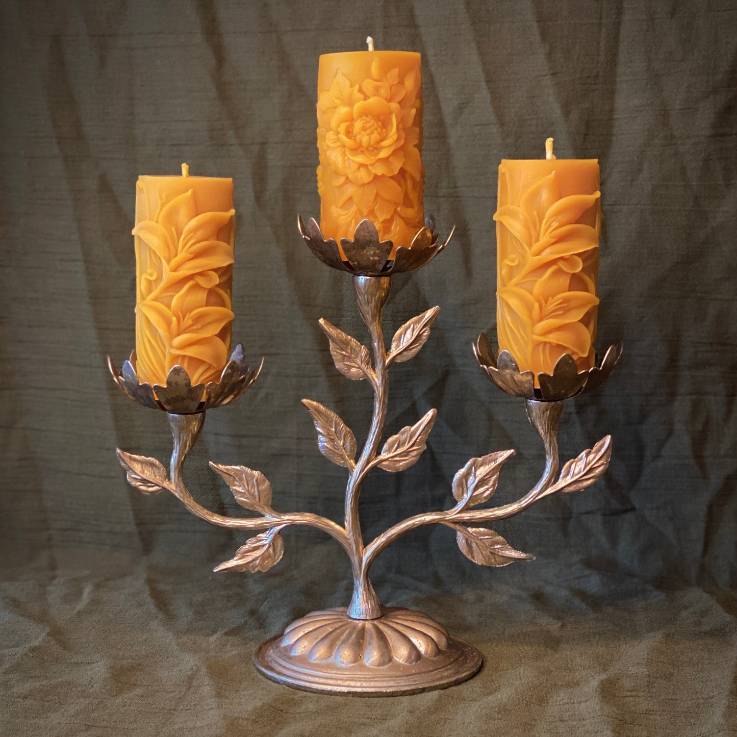Vintage Floral Candelabra