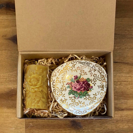 Candle thrift box 'Rose Gold’