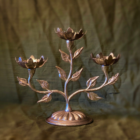 Vintage Floral Candelabra